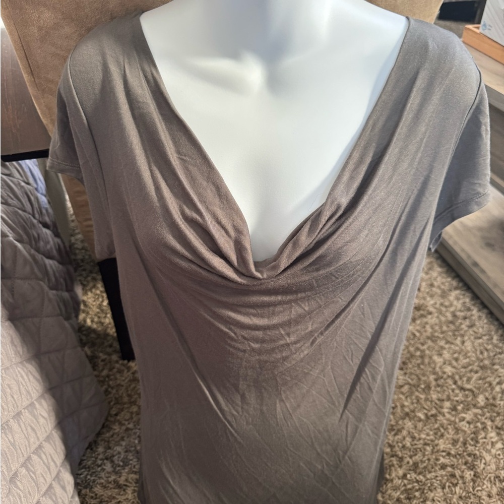 Gap cowl neck gray top sz M